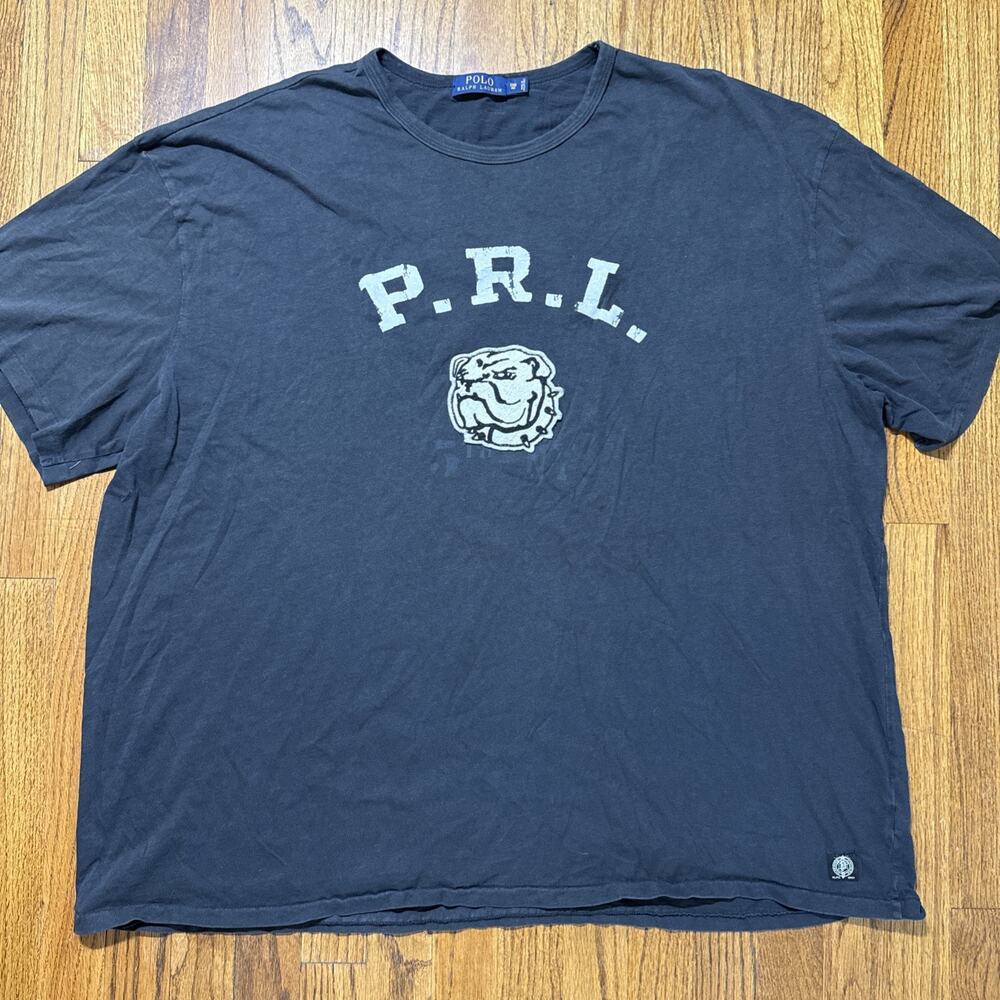 Polo Ralph Lauren T-shirt Size 3XB Chain stitch BULLDOG PATCH C21
